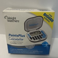 NIB New Weight Watchers Points Plus Calculator 30033 Daily Weekly Bigger Buttons