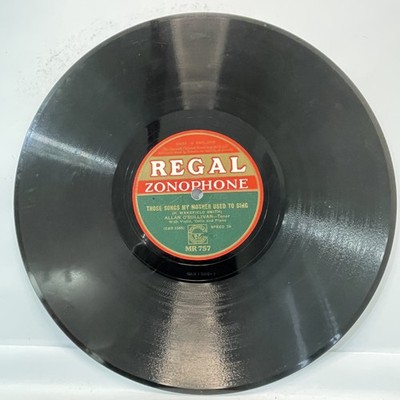 Regal Zonophone 78rpm Record Allan O'Sullivan Tenor Vintage Shellac MR757