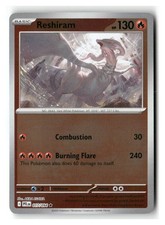 Reshiram 017/094 Rare Reverse Holo Phantasmal Flames Pokemon Near Mint