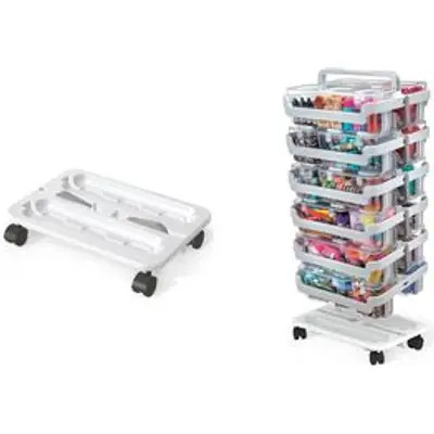 deflecto Caddy-Rollwagen ''Stack 'N' Go'', weiß 1 bis 40 Stk SPARE 26%
