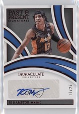 2021-22 Immaculate Past and Present Signatures Red 13/25 RJ Hampton Auto 0j8f