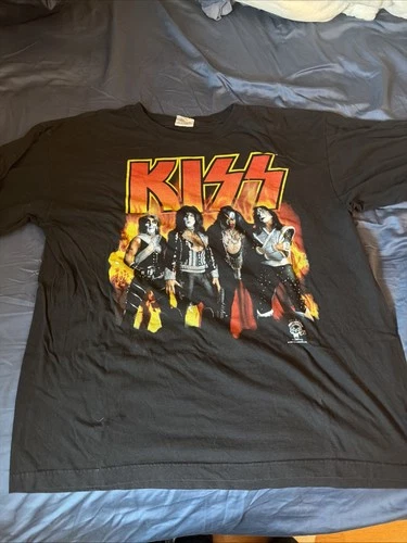 Kiss Shirt Men's XL Alive Worldwide Tour C 1990s vintage concert t-shirt, vintage, size XL, single stitch, B+ condition