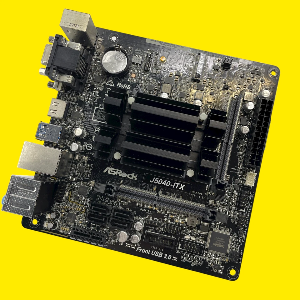 ISSUE ASRock J5040-ITX Intel J5040 CPU m-ITX Motherboard #IS6543 (AR) - Image 3 of 4