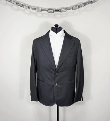 Linea Sartoriale Men s Grey Super 150s Wool Blazer Jacket Sport Coat Italy US42