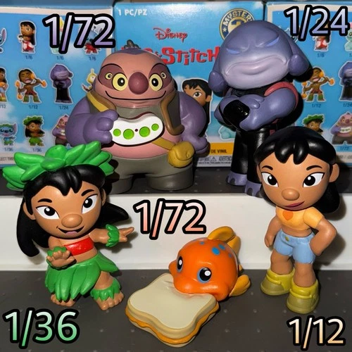1/72 Jumba & Pudge Lilo and Stitch Disney Funko Mystery Minis Lot Gantu Hula