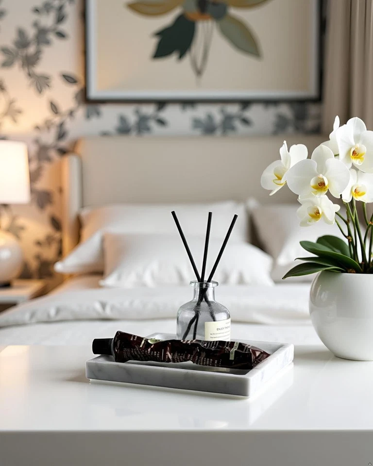 Bandeja de Mármol - 6" Joyería Plato y Tocador Decoración, Bandeja de Piedra Natural para Baño... Foto 3 de 4