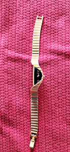 Vintage Seiko Rivoli Half Moon Women's Watch Gold Tone 1F20-5D59