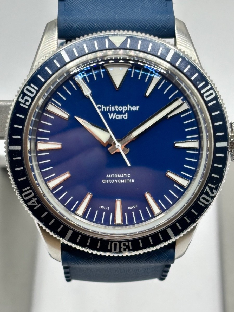 Ward C65 Christopher Ward Blue Watch Christopher Ward C65 Worn