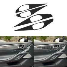 Real Carbon Fiber Interior Door Handle Panel Cover For Infiniti Q50 Q60 2014-20