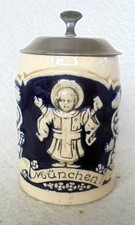 ALT Humpen Bierkrug M&uuml;nchner Kindl M&uuml;nchen WEKARA um 1900 1/8 L Krug Sammelkr&uuml;ge
