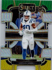 2023 Panini Select - Concourse Jaylon Jones #42 Green Yellow Prizm (RC)