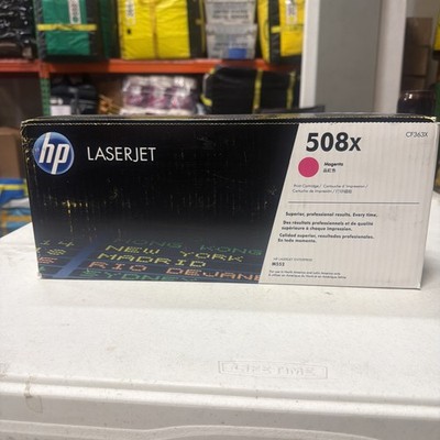 GENUINE HP CF363X (508X) MAGENTA TONER CARTRIDGE Damged Box