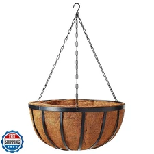 Arcadia Garden Products 1592 Solstice Series Coconut Hanging Basket 16-Inch