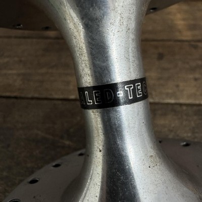Vintage Suzue Sealed-Tech Rear Hub 36H Nutted High Flange Silver