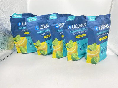 Liquid IV Hydration Multiplier  Limon-Lime 5 pks. of 16 Each - 80 Total Sticks