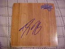 ORLANDO MAGIC DWIGHT HOWARD SIGNED LOGO WOOD FLOOR TILE PARQUE