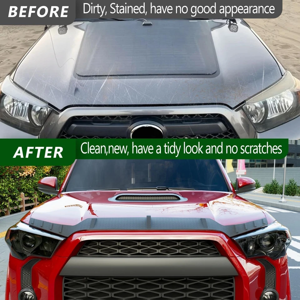 For 2010-2024 Toyota 4Runner Hood Protector Hood Shield Hood Deflector Foto 4 de 4