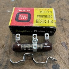NOS NIB Vintage Ohmite 1 ohm 12W 12 watt Dividohm Ceramic Power Resistor No 1001