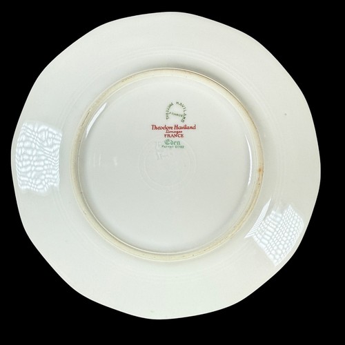 4x Theodore Haviland Limoges France Bird of Paradise China Salad Plate Gold Trim - Picture 7 of 13