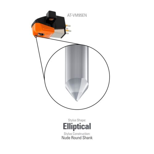 Akt elliptischer Stift für Linn K9 K5 MM Patronen auf Sondek LP12 & Achse - Bild 4 von 5