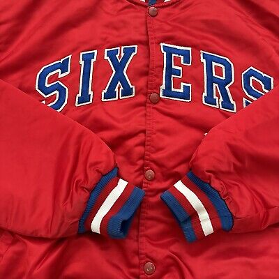 Vintage 80s NBA Starter Philadelphia 76ers Sixers Satin Vintage 80s NBA Starter Philadelphia 76ers Sixers Satin