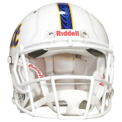 authentic pitt football helmets Pittsburgh Panthers White Revolution SPEED Mini Helmet field design Logo Pitt Football Helmet Pittsburgh