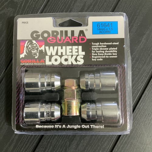 Gorilla Guard Chrome Wheel Locks 14mmx1.50 Bulge Acorn 14x1.5 Lug Nut