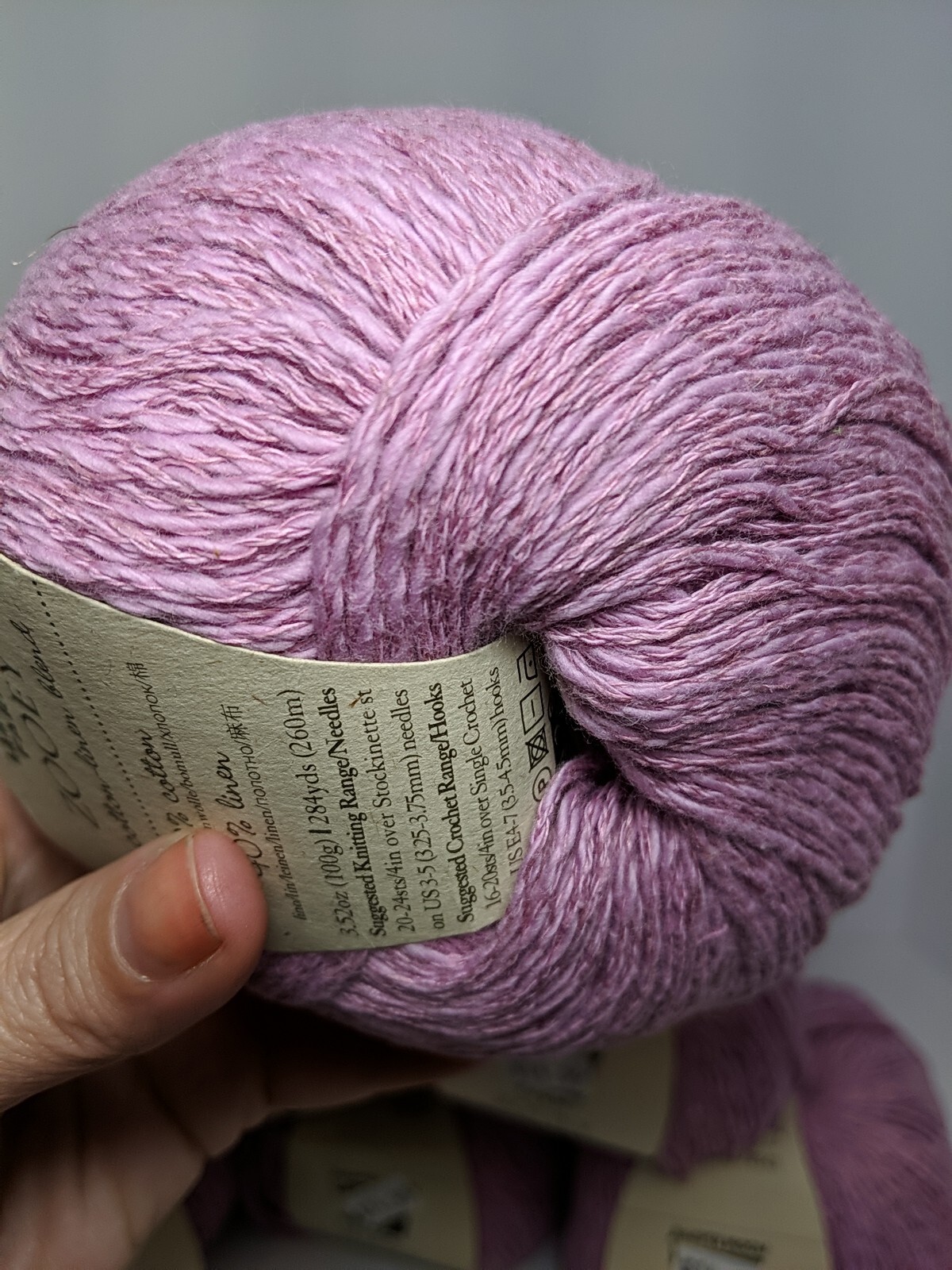 8 Skeins Juniper Moon Farm Zooey Yarn Cotton & Linen Luscious Dusty