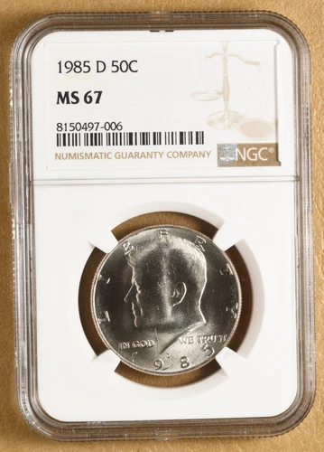 1985 D Kennedy Half Dollar NGC MS67