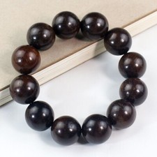 20mm 12 Natural Wood Prayer Beads Men's Fashion Jewelry Lucky Big Beads Bracelet