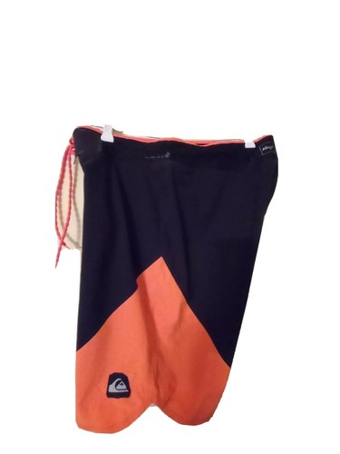 Quicksilver SZ 32 X 19 AG47 Black Orange Boardshort - Picture 6 of 12