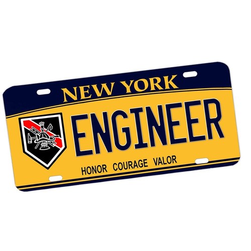 Insegna Targa New York Sottile Linea Rossa Pompieri Ranghi e Titoli Novità - Foto 11 di 12