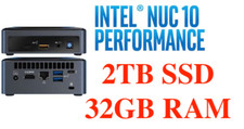 NEW w/ BOX Intel NUC10FNK Core i3 10th 32GB RAM 2TB PCIe SSD Win11Pro NUC10