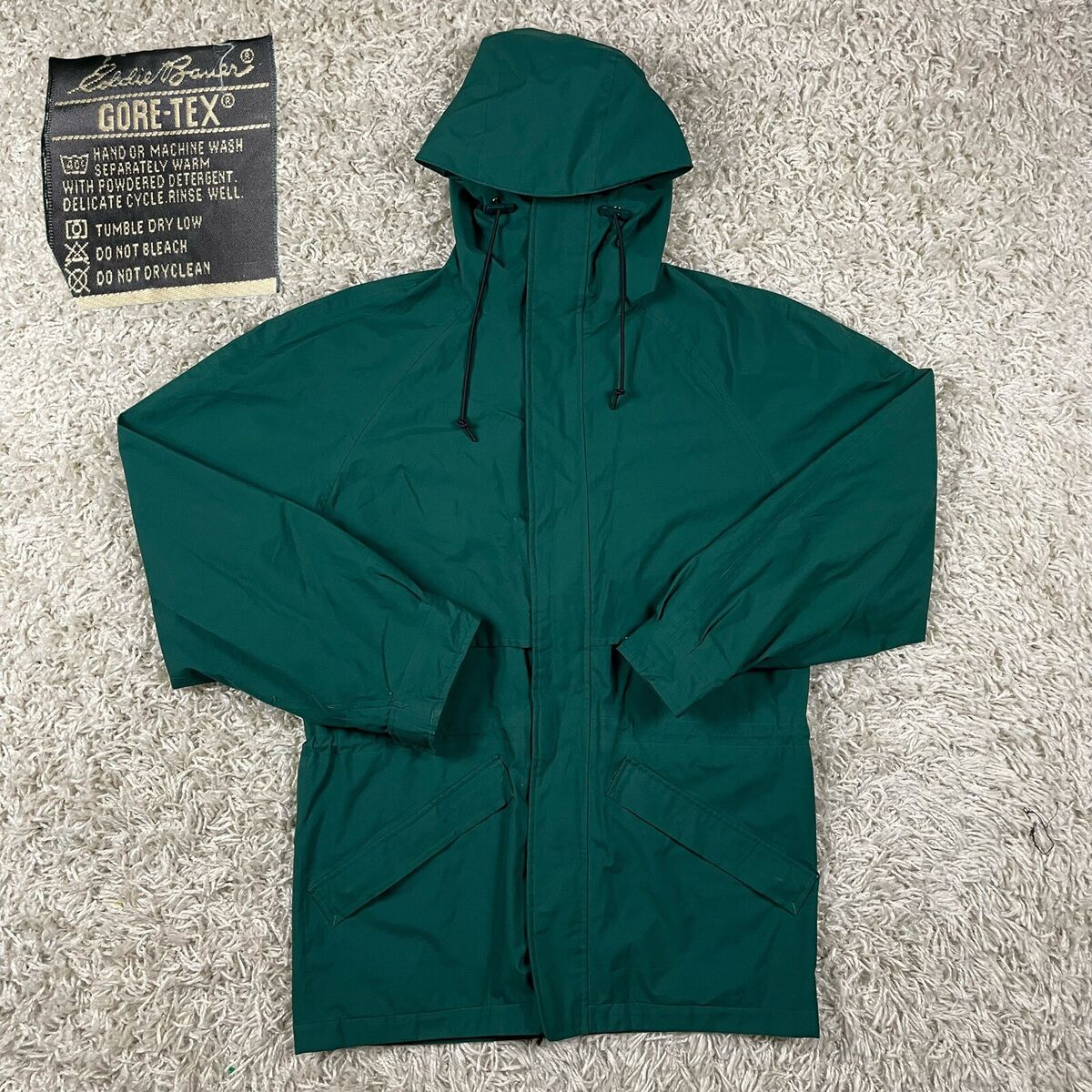 Vintage 90's Eddie Bauer Men's GORE-TEX Forest Green Mesh Vintage 90's Eddie Bauer Men's GORE-TEX Forest Green Mesh