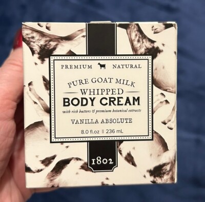 Beekman 1802 Goat Milk Whipped Body Cream Vanilla Absolute 8 oz Sealed