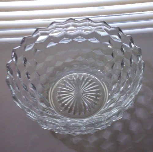 Cuenco ahuecado acampanado americano Fostoria de colección difícil de encontrar - Imagen 3 de 8