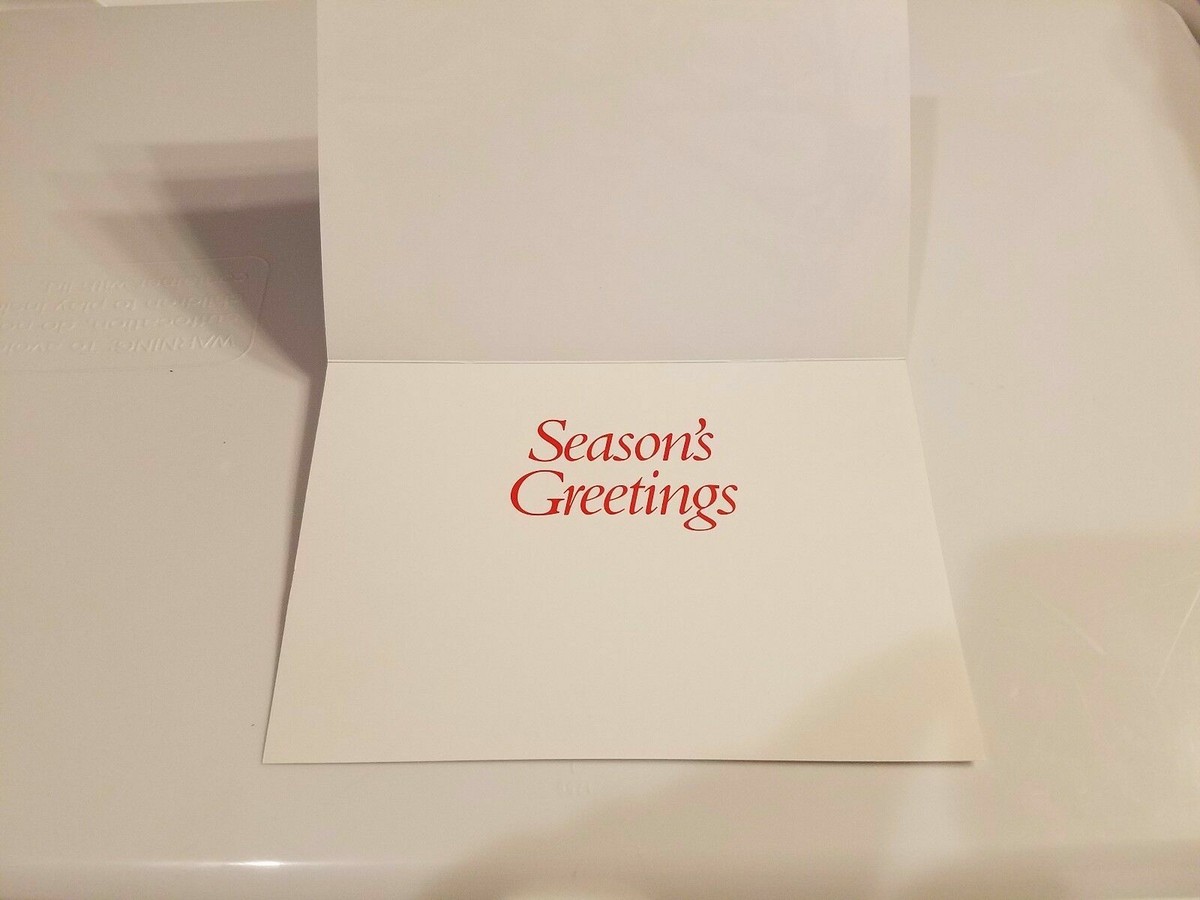 HARLEY DAVIDSON CHRISTMAS CARDS #X508 BIKER SANTA IN HARLEY SLEIGH