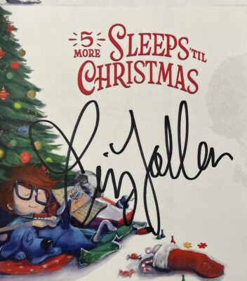 Jimmy Fallon Signed Book 5 More Sleeps  Til Christmas Autographed New Late Show
