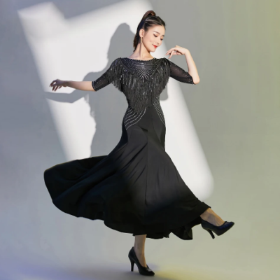 black mesh dance dress Historically Inspired Bustier Midi Dress with Lace Trim in Gothic Blac   Yore Finery