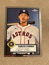 2021 Topps Chrome Baseball Platinum Anniversary Carlos Correa Base #274
