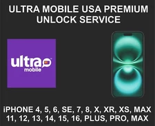 Ultra Mobile USA, iPhone 12, 13, 14, 15, 16, Pro, Max, Factory Unlock, Premium