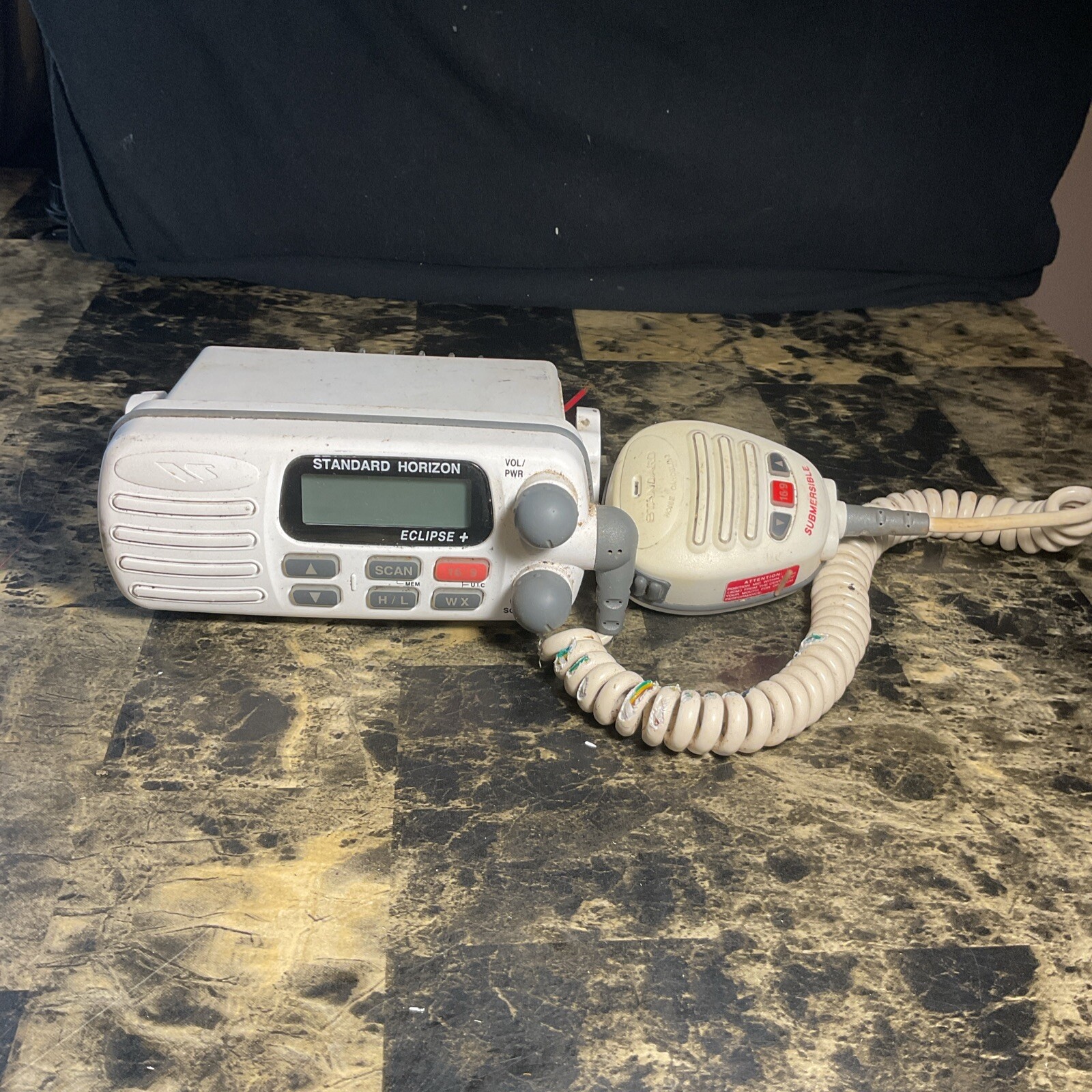 Standard Horizon Eclipse+ VHF FM Marine Radio GX1250SA Untested