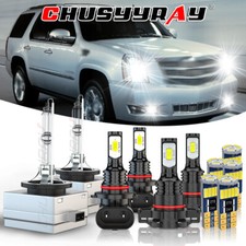 Ledhid Headlight Fog Driving Drl Light Bulb Whitefor Cadillac Escalade 07-2014