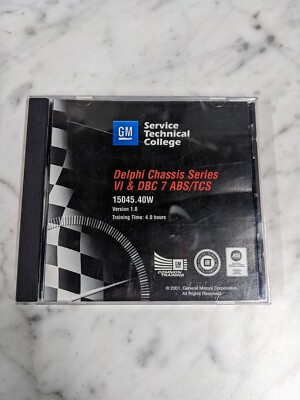 2001 GM Service Repair CD DELPHI CHASSIS SERVICE VI DBC 7 TCS  ABS 15045.40W