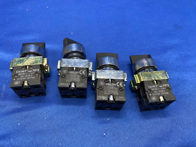 Chint NP2 switches bulk lot qty 4, left/right toggle with contacts