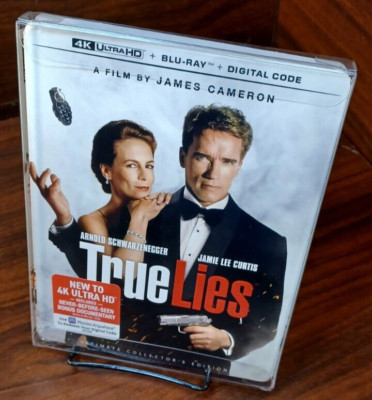 True Lies (4K+Blu-ray) Slipcover w/PROTECTIVE SLEEVE -NEW (Sealed)-Free Shipping