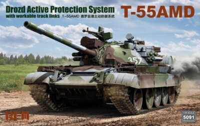 RYE FIELD MODEL T-55AMD Dorzd Active Schutz System 1/35 RM5091