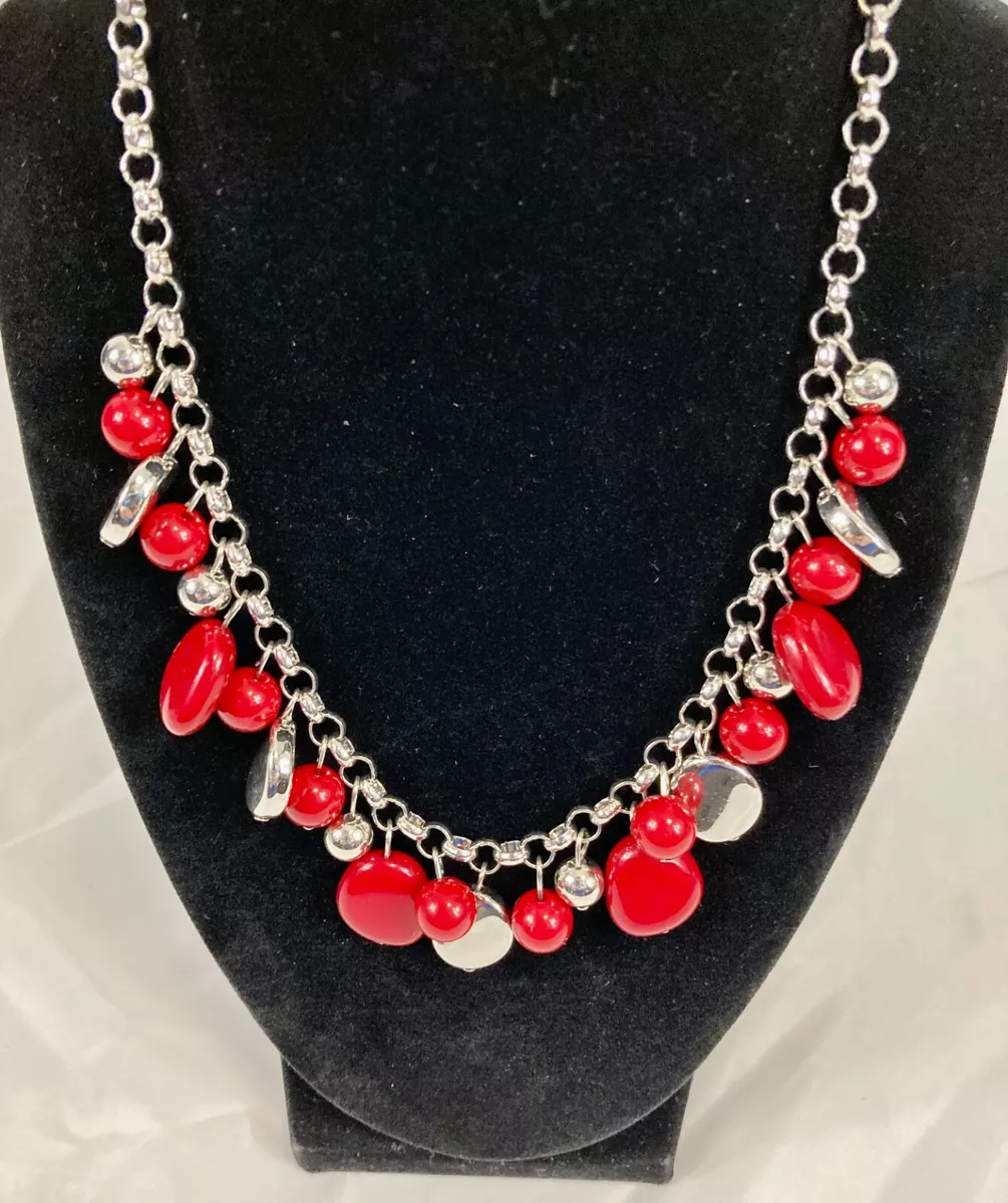 Paparazzi long clearance red necklace