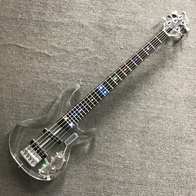 本日ラスト‼️透明エレキベース 5弦 LEDライト付き Se2bdb8f236714f98a65ed8c79ad23