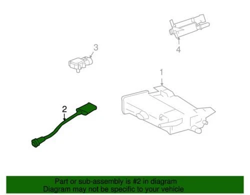 Sensor de oxigênio aquecido genuíno GM 2004-2009 Cadillac SRX STS CTS base V 12575657 - Imagem 2 de 2